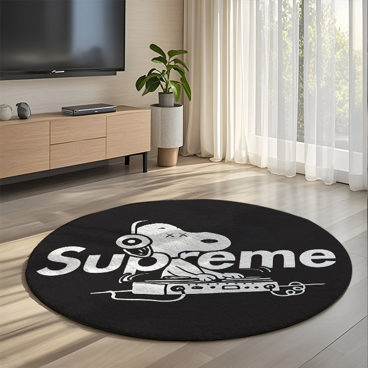 Bedroom Mat ラグ 円形 短毛 0212-1-3