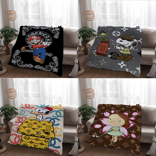 Blanket 毛布 ブランケット スワンネル2wayひざ掛け 0912-5-4