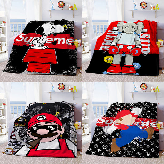 Blanket 毛布 ブランケット スワンネル2wayひざ掛け 1211-6-1