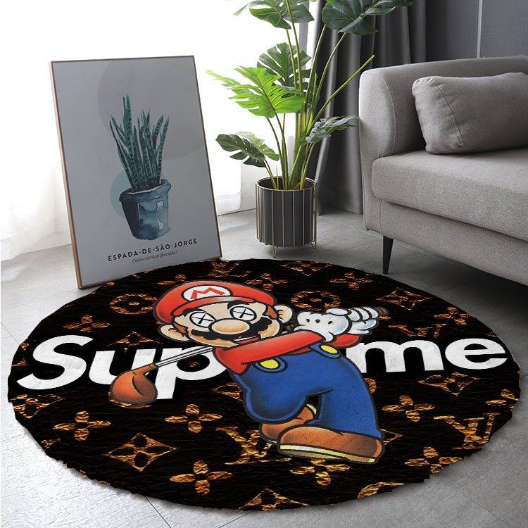 Bedroom Mat ラグ 円形 短毛 0912-6-3