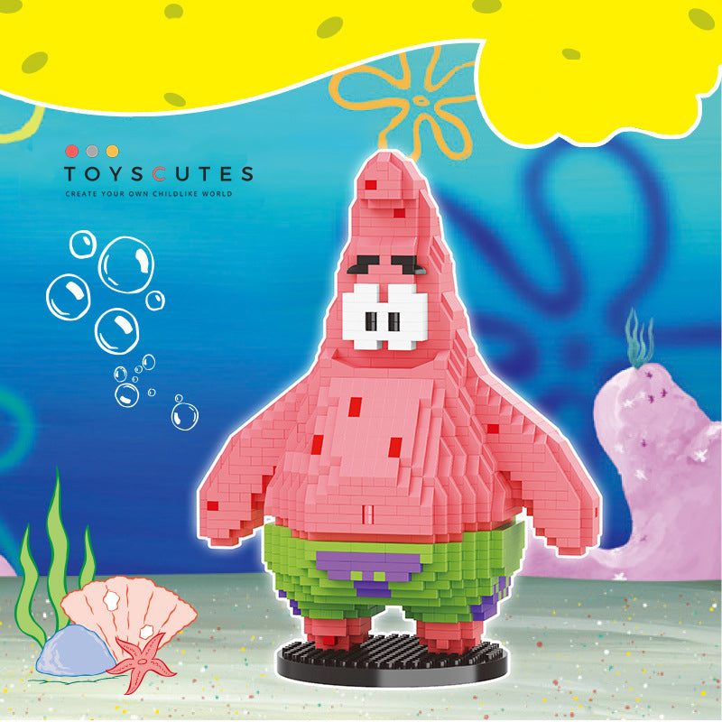 SpongeBobブロック Patrick Star:パトリックスター「140mm」0219-1-6
