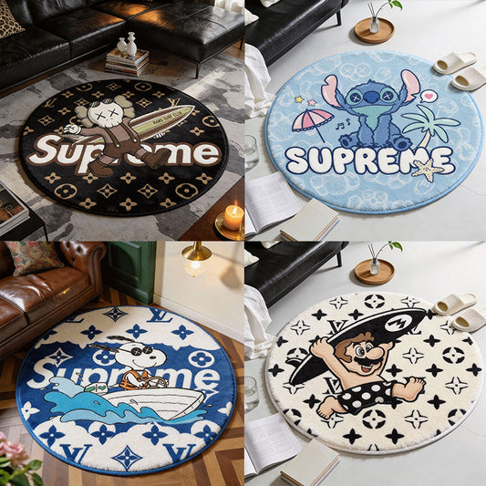 Bedroom Mat ラグ 円形 短毛 260123-31