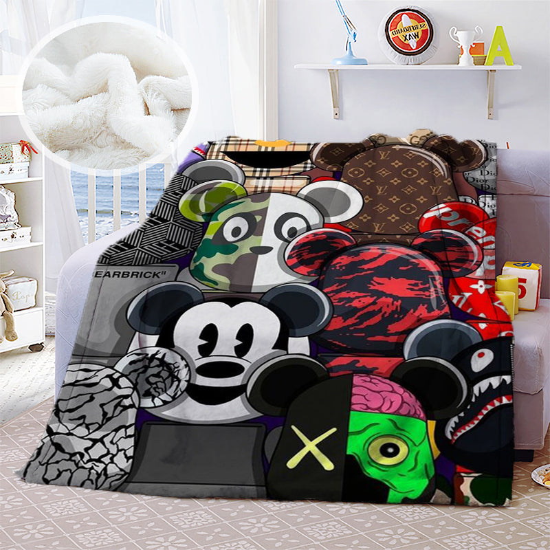Blanket 毛布 ブランケット スワンネル3wayひざ掛け 922-1-24