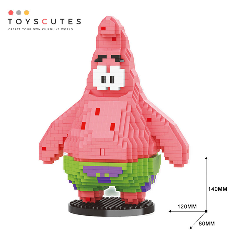SpongeBobブロック Patrick Star:パトリックスター「140mm」0219-1-6