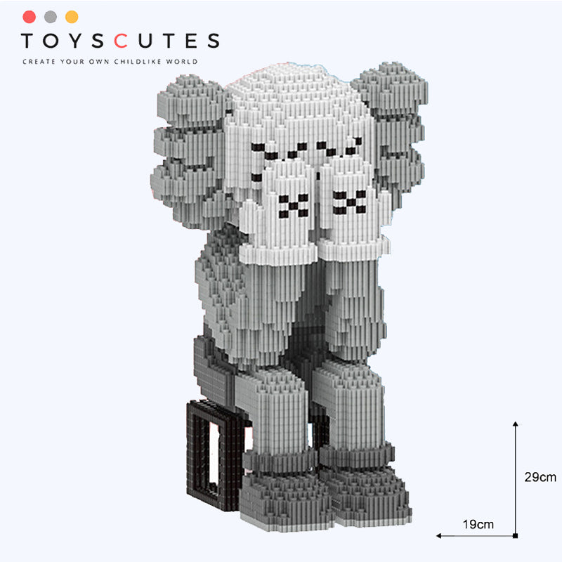 カウズ KAWS Four Foot Companion グレー ナノブロック互換性ブロック「340mm」