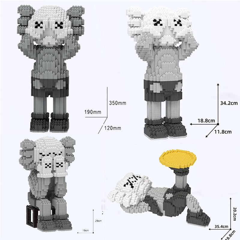 カウズ KAWS Holiday Japan グレー ナノブロック互換性ブロック
