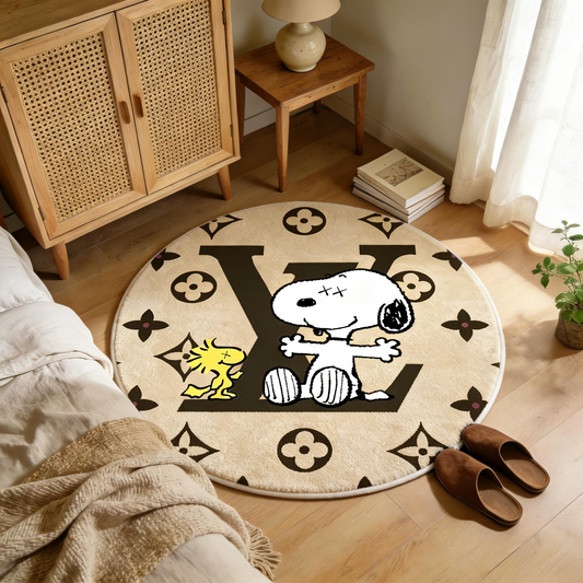 Bedroom Mat ラグ 円形 短毛 0329-6-1-1