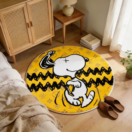 Bedroom Mat ラグ 円形 短毛 0507-4-5