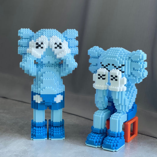 カウズ KAWS Four Foot Companion青い ナノブロック互換性ブロック