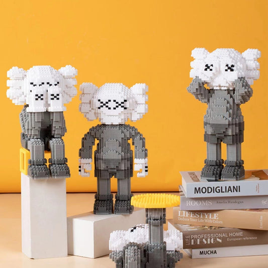 カウズ KAWS Holiday Japan グレー ナノブロック互換性ブロック