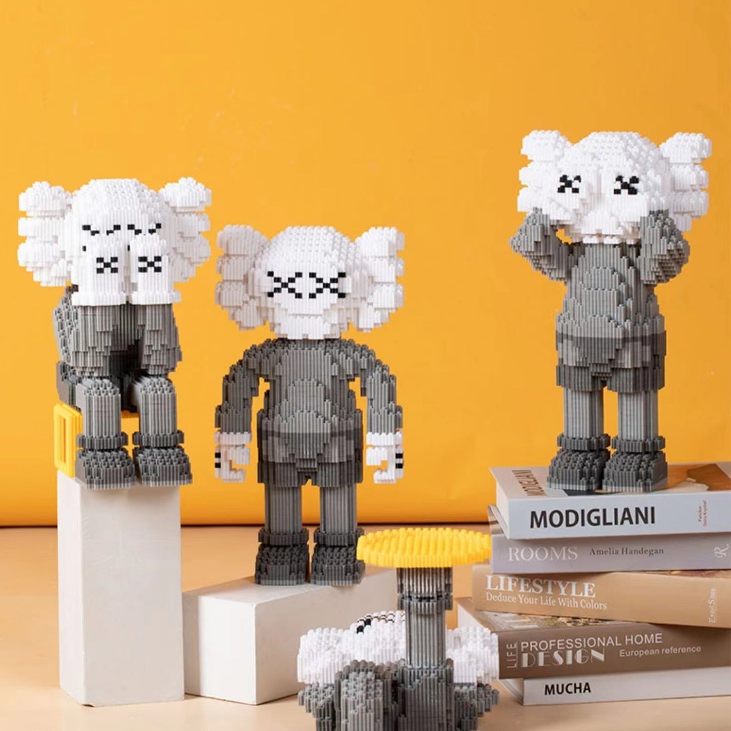 カウズ KAWS Four Foot Companion グレー ナノブロック互換性ブロック「340mm」