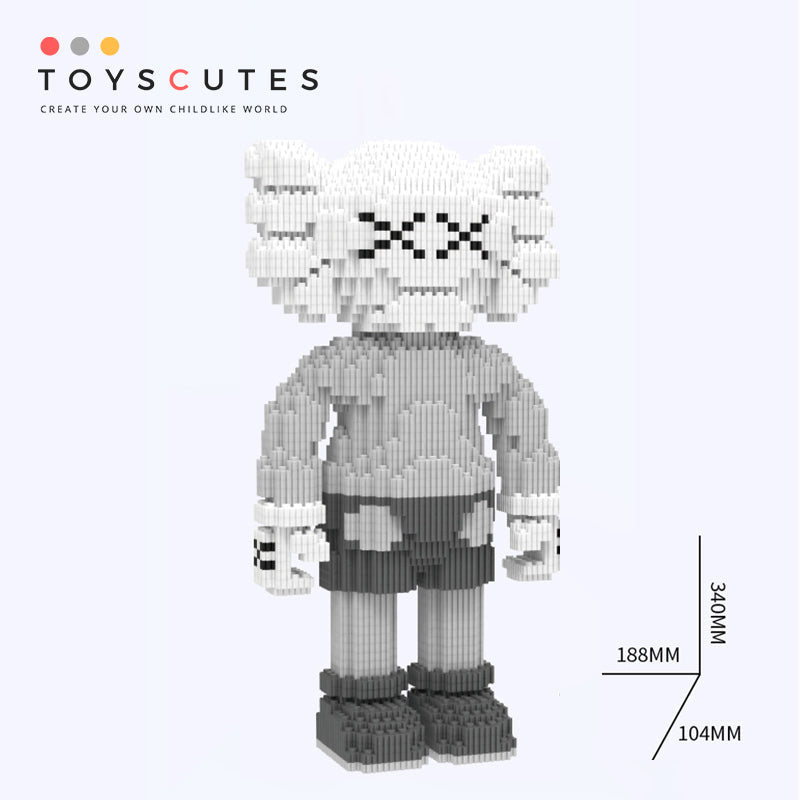 カウズ KAWS Holiday Japan グレー ナノブロック互換性ブロック