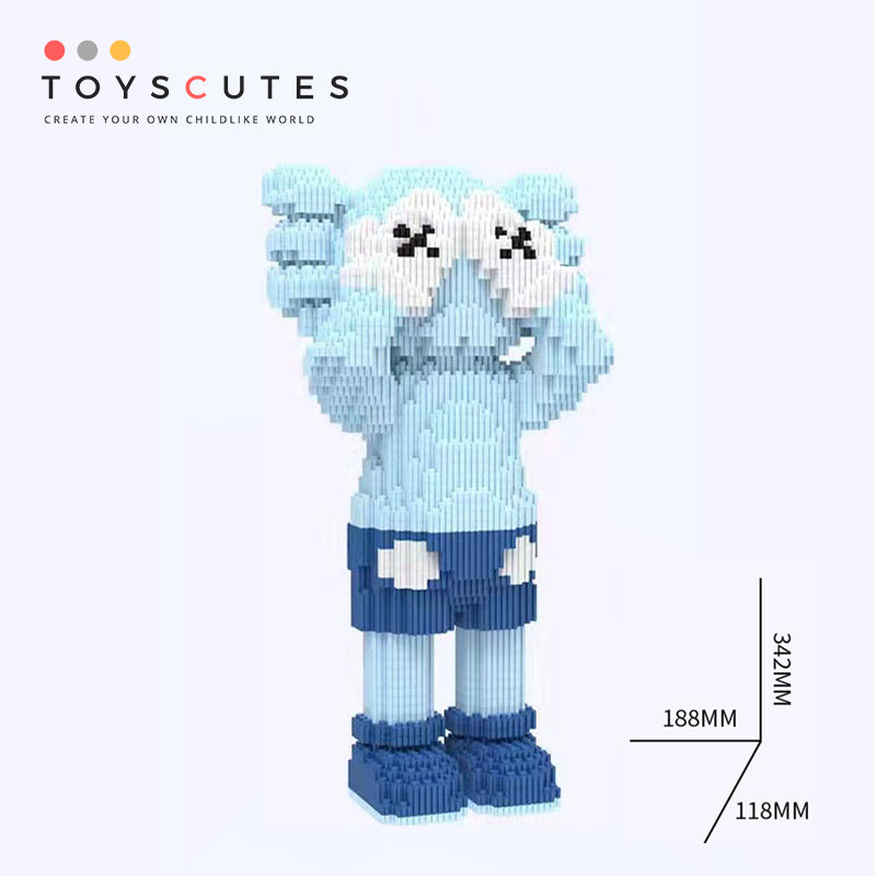 カウズ KAWS Four Foot Companion青い ナノブロック互換性ブロック