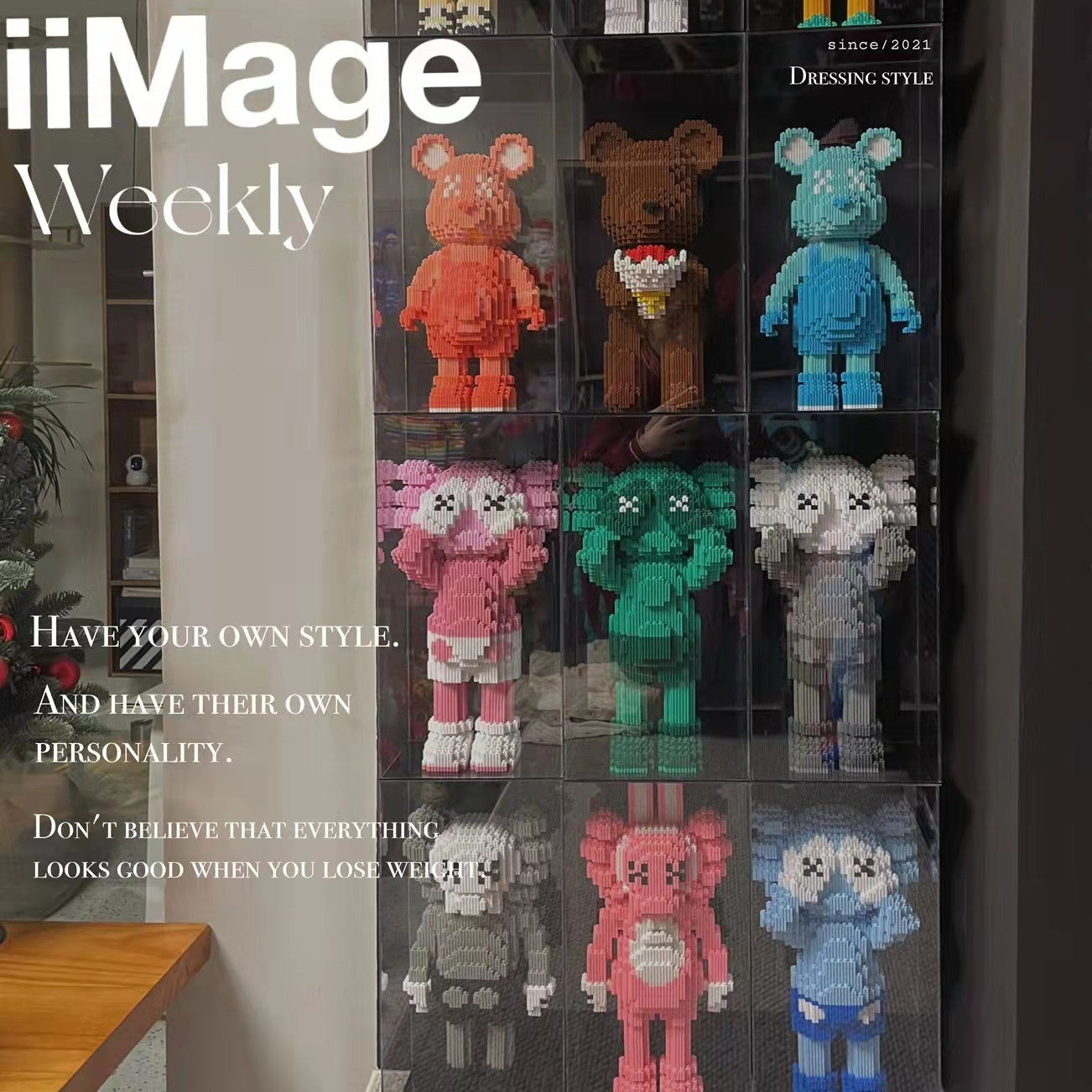 カウズ KAWS Holiday UK: 2021 グレー ナノブロック互換性ブロック