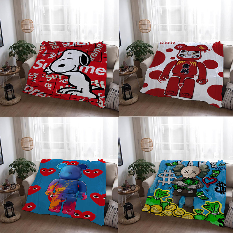 Blanket 毛布 ブランケット スワンネル2wayひざ掛け 1206-4-5-1