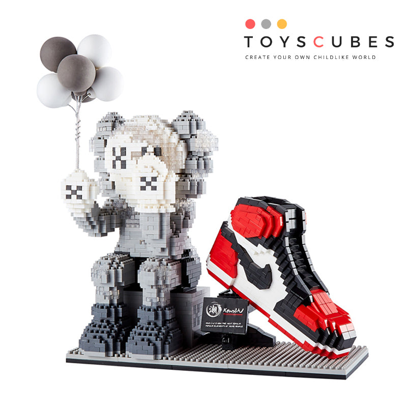 カウズ KAWS ブロック Nanoblock ナノブロック AJペン立て 1227-1-1