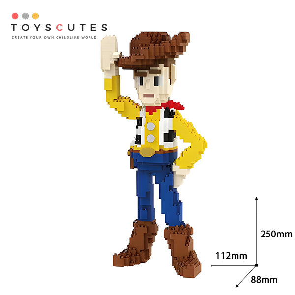 Toy Story ブロック：Woody  Nanoblock【250mm】 0606-1-2