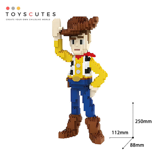 Toy Story ブロック：Woody  Nanoblock【250mm】 0606-1-2