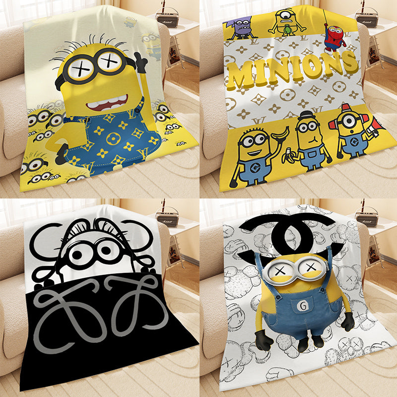 Minions：Blanket ブランケット 冷房対策 裏フリース 0702-5-4