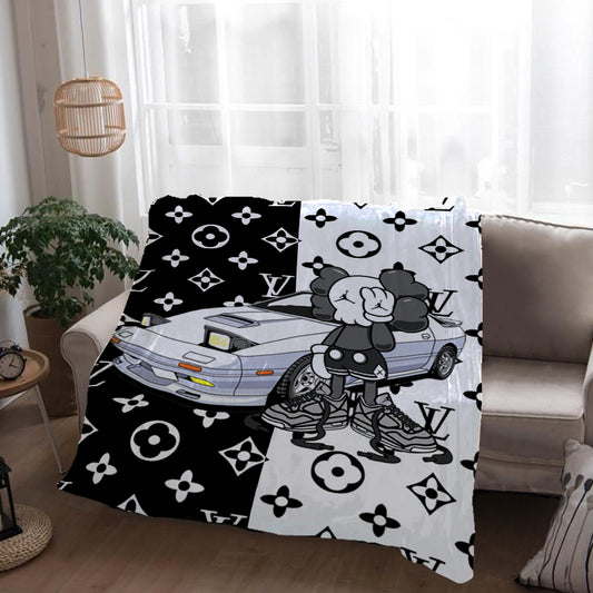 Blanket 毛布 ブランケット スワンネル2wayひざ掛け0805-6-1
