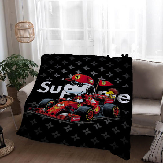 Blanket 毛布 ブランケット スワンネル2wayひざ掛け0805-6-3