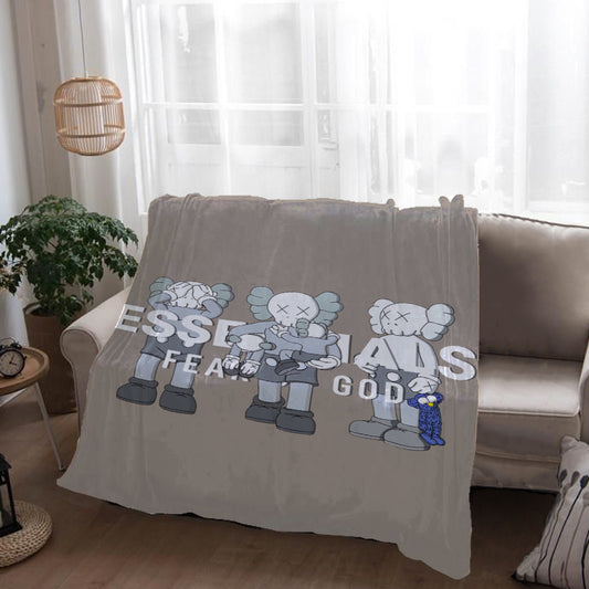 Blanket 毛布 ブランケット スワンネル2wayひざ掛け0812-5-1