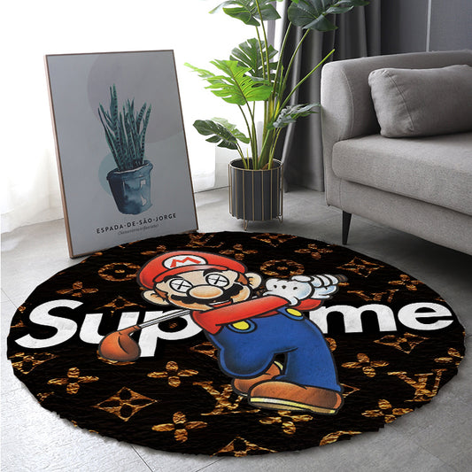 Bedroom Mat ラグ 円形 短毛 0912-6-3