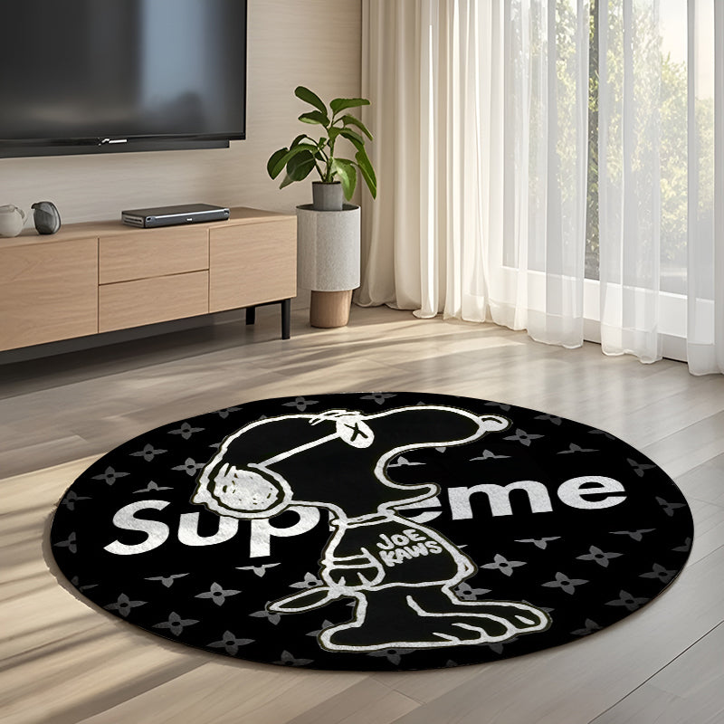 Bedroom Mat ラグ 円形 短毛 824-1-9-2