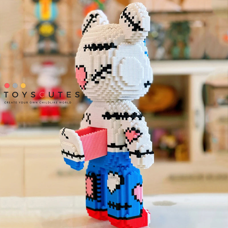 ブロック Bearbrick：Heart Bear【430mm】1022-6