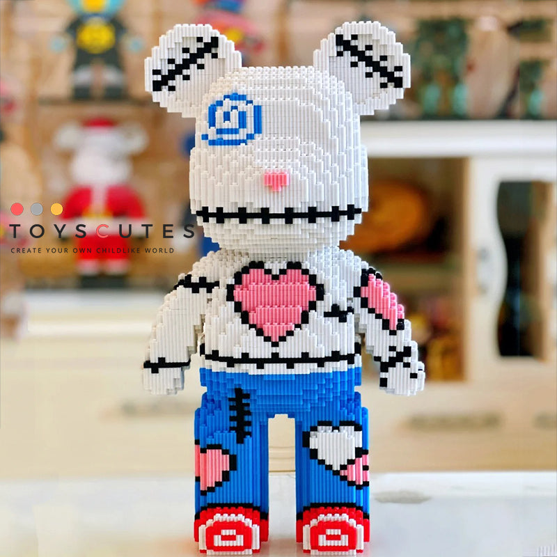 ブロック Bearbrick：Heart Bear【430mm】1022-6