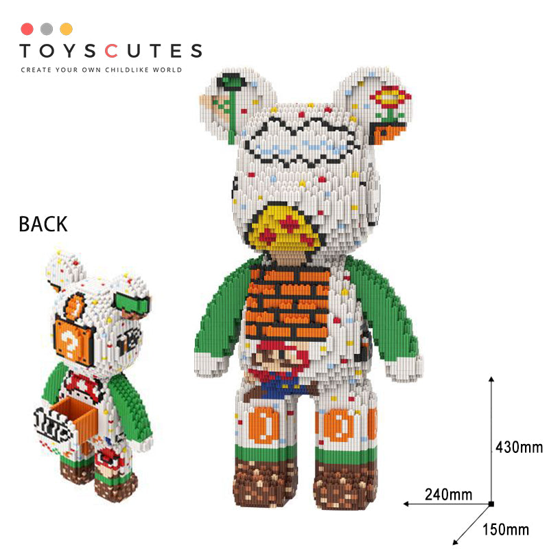 ブロック Bearbrick：Mario*Bear【430mm】1022-9