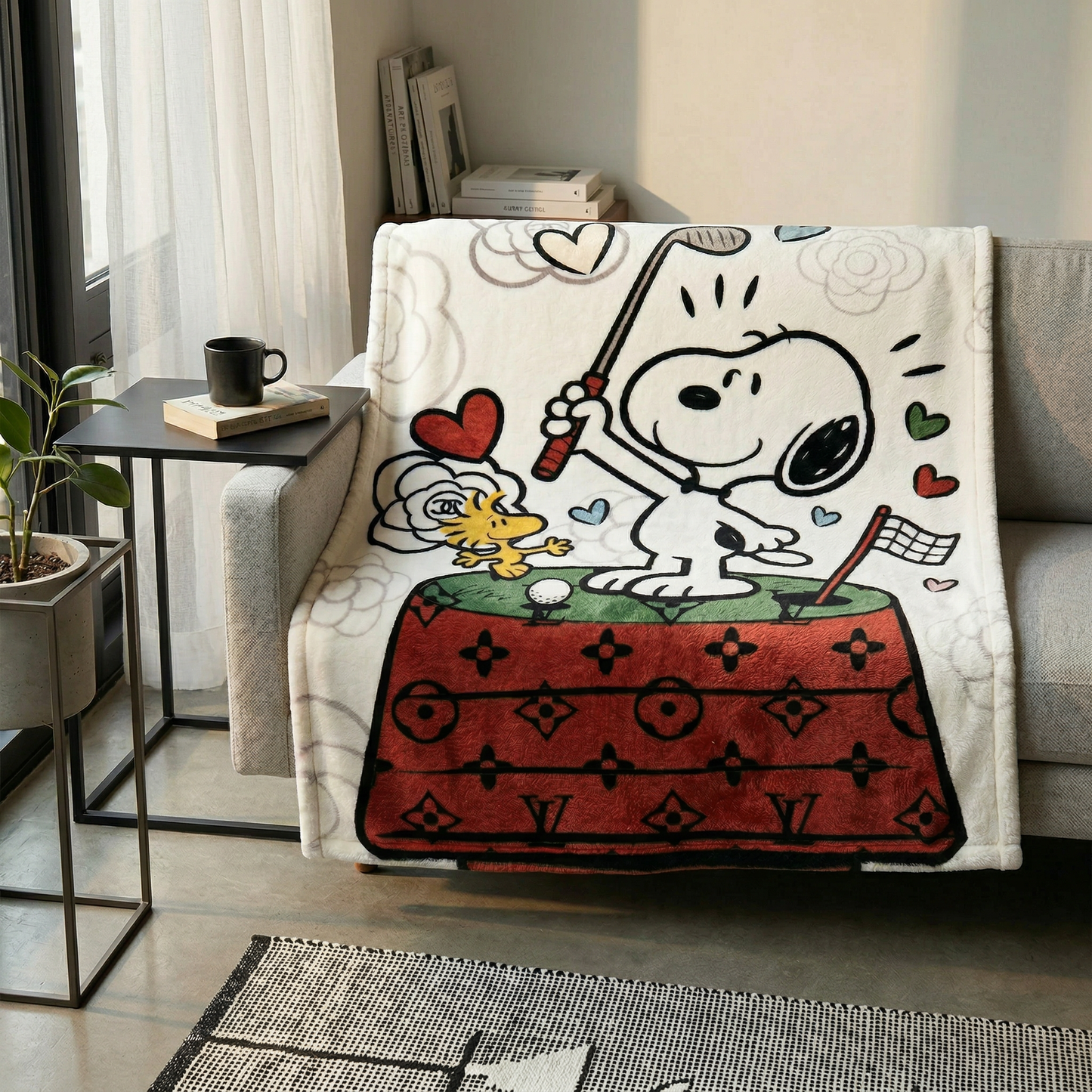 Blanket 毛布 ブランケット スワンネル2wayひざ掛け 260304-5