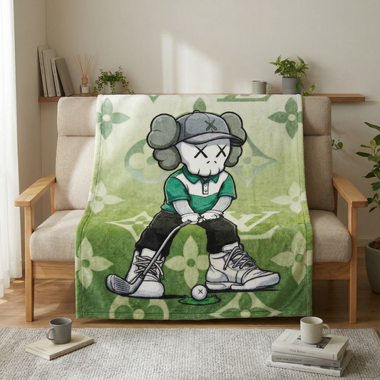 Blanket 毛布 ブランケット スワンネル2wayひざ掛け260304-3