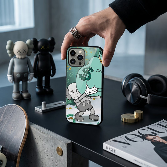 落下衝撃に強いガラスケースiPhoneケース  26228-8