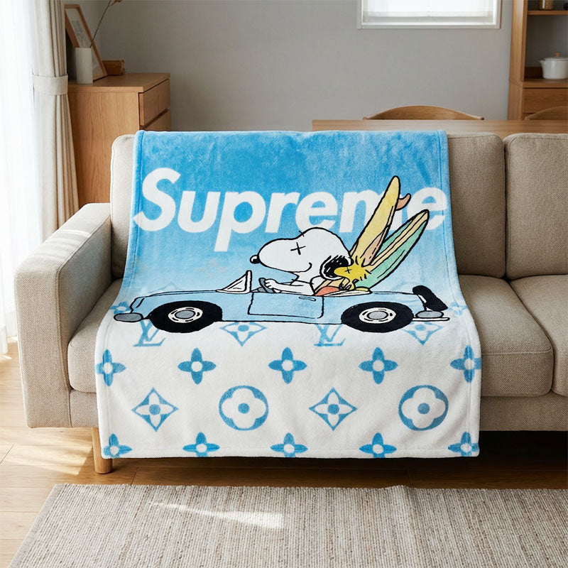 Blanket 毛布 ブランケット スワンネル2wayひざ掛け 260202-1