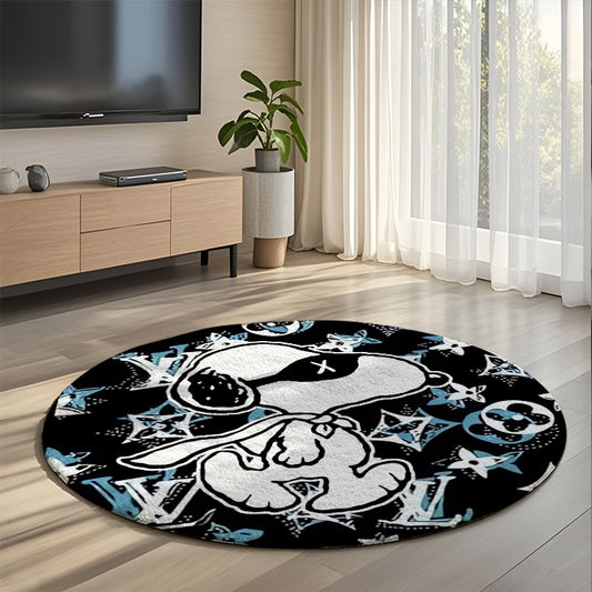 Bedroom Mat ラグ 円形 短毛 1206-1-7