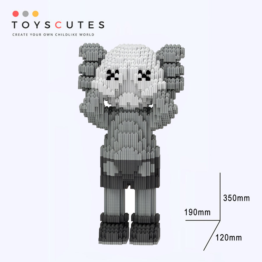 カウズ KAWS Four Foot Companion グレー  ナノブロック互換性ブロック「340mm」