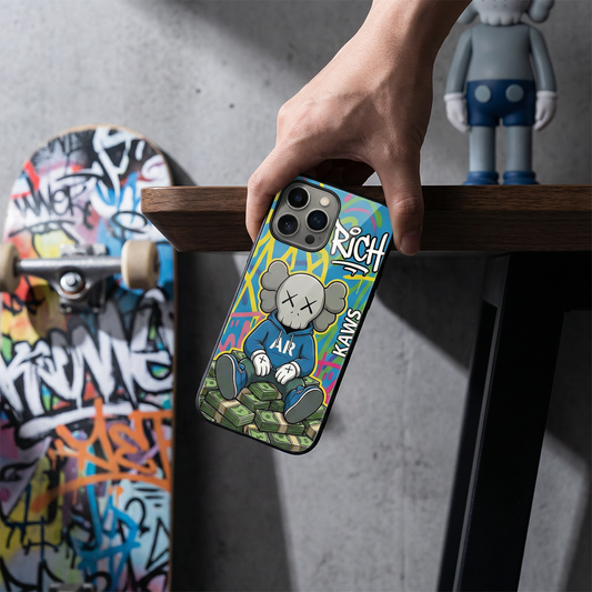 落下衝撃に強いガラスケースiPhoneケース  26228-7