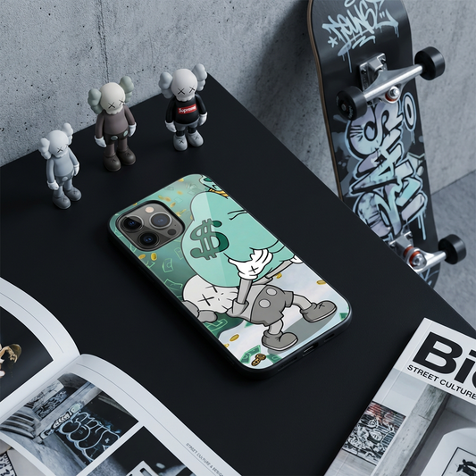 落下衝撃に強いガラスケースiPhoneケース  26228-8