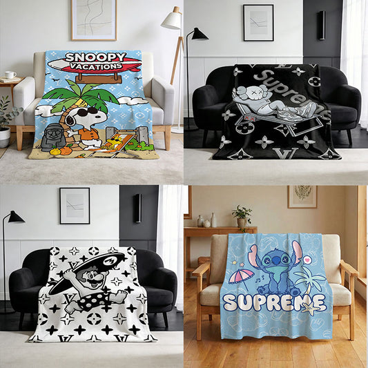 Blanket 毛布 ブランケット スワンネル2wayひざ掛け 260123-41