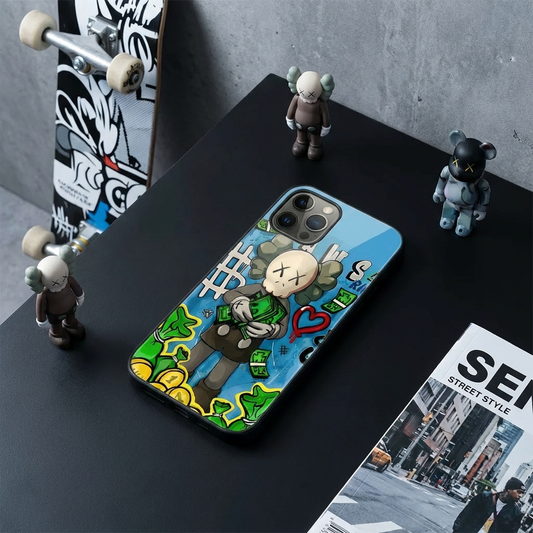 落下衝撃に強いガラスケースiPhoneケース  26228-9