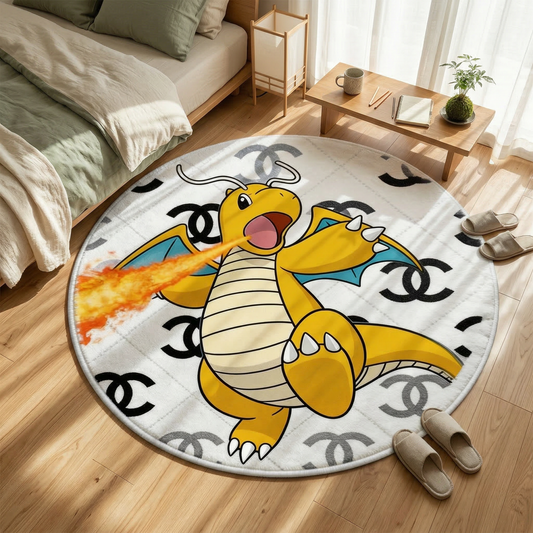 Bedroom Mat ラグ 円形 短毛 260324-19