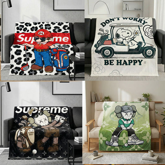 Blanket 毛布 ブランケット スワンネル2wayひざ掛け260304-3