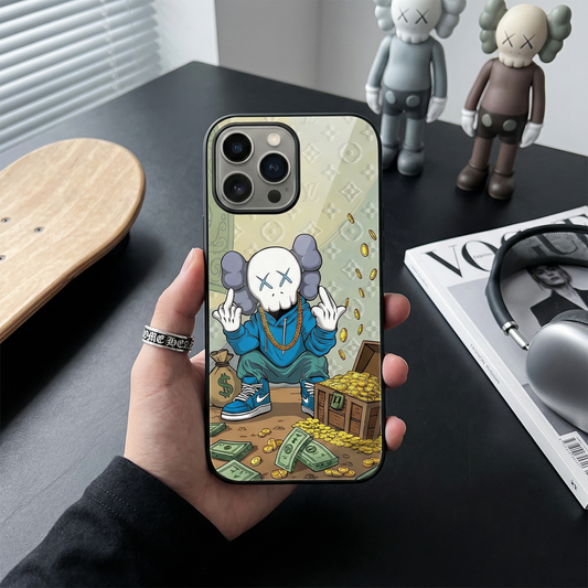 落下衝撃に強いガラスケースiPhoneケース  26228-6