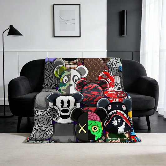 Blanket 毛布 ブランケット スワンネル3wayひざ掛け 922-1-24