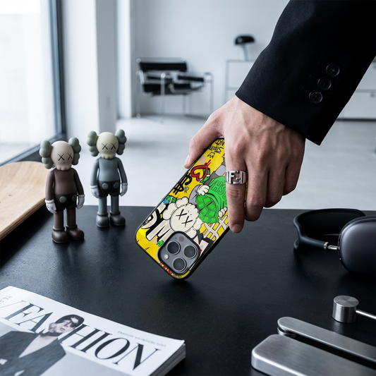 落下衝撃に強いガラスケースiPhoneケース  26228-11