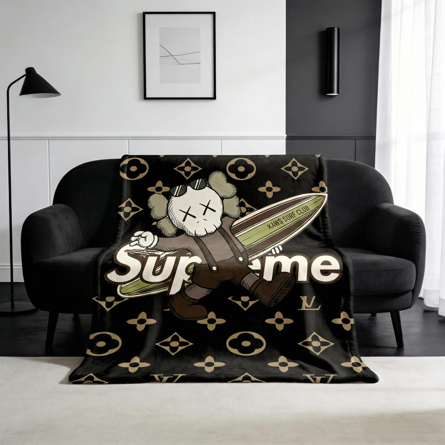 Blanket 毛布 ブランケット スワンネル2wayひざ掛け260123-40