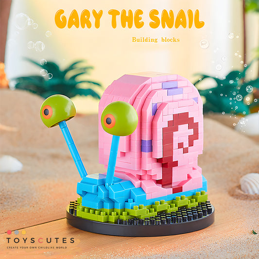 SpongeBobブロックGary the Snail ：カタツムリのゲイリー「80mm」0219-1-4