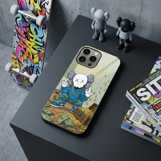 落下衝撃に強いガラスケースiPhoneケース  26228-6