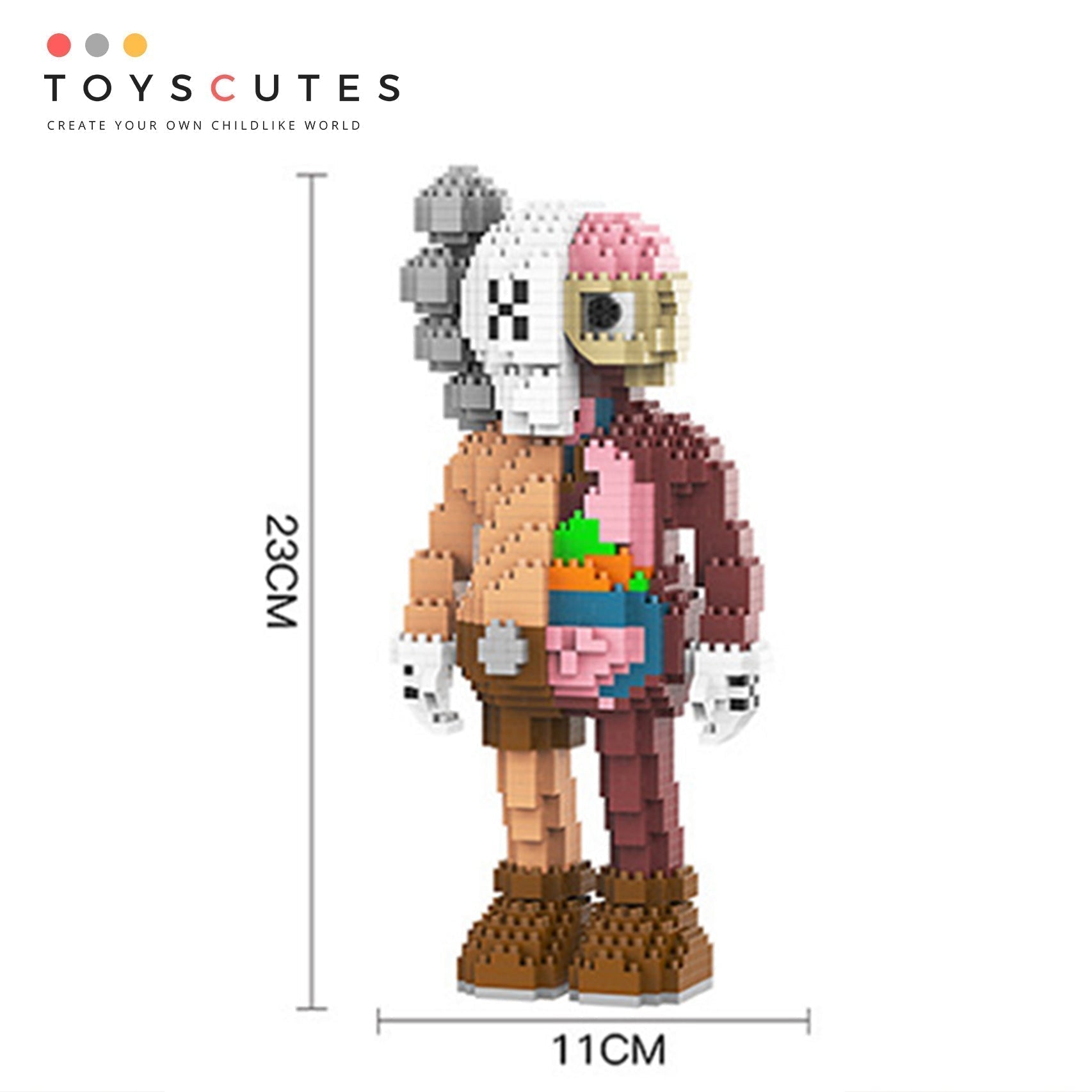 カウズ KAWS Companion Flayed Open Edition Vinyl Figure 互換性ブロック219-2-5 –  Toyscubes｜Findloveshop